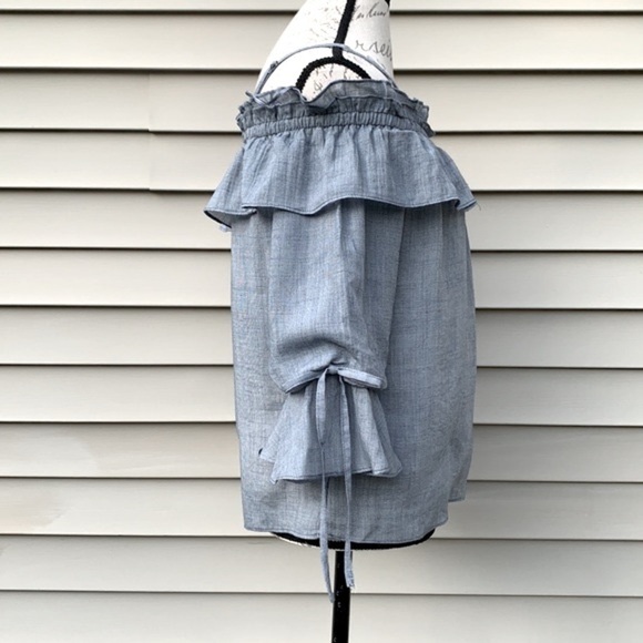 Lucky Brand Off The Shoulder Ruffle Top - Picture 10 of 11